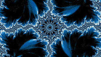 Trippy Psychedelic Fractal, trippy, psychedelic, trance, blue, black, Abstract, fractal, abstract blue, abstract black HD wallpaper