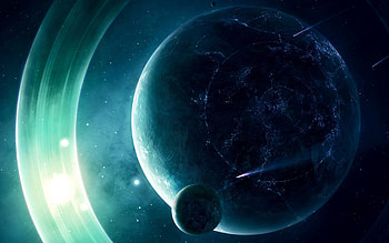 Universe, Shine, Light, Planet HD wallpaper