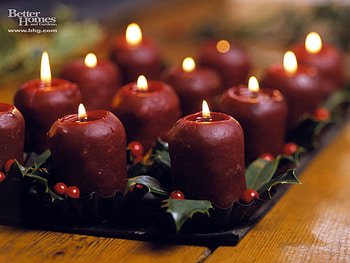 christmas-decoration-candles, candles, decoration, 3d, christmas HD wallpaper