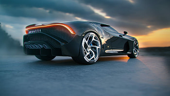 Bugatti La Voiture Noire, Special CSR Racing 2 event, Celebrating 110th anniversary, Epic collaboration HD wallpaper