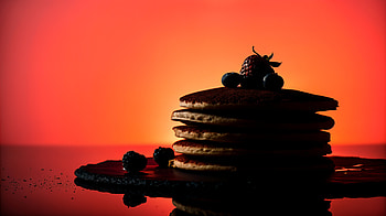 Delightful Pancakes: A Stunning Ultra Experience, pancake, dessert, berry, food, orange (Color) HD wallpaper