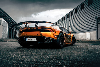 Prior Lamborghini Huracan Rear, lamborghini-huracan, lamborghini, cars, behance HD wallpaper