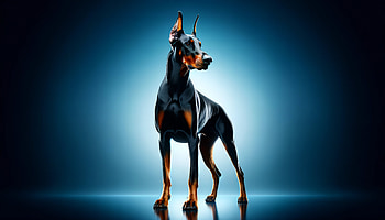 Majestic Doberman Pinscher, Animal, doberman pinscher, dog, pet, portrait HD wallpaper