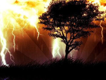 That stormy night, nature, storm HD wallpaper