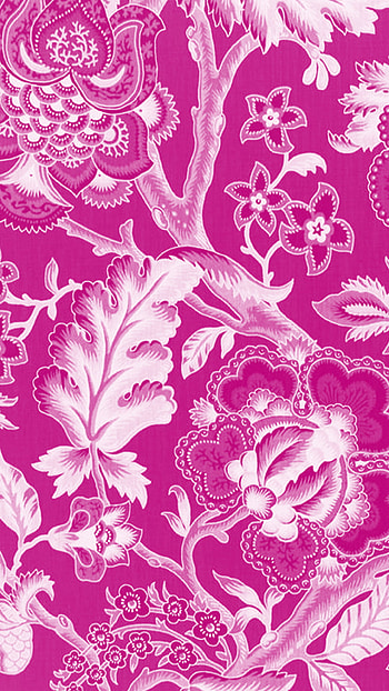 floral fabric, pink, print, pattern HD phone wallpaper