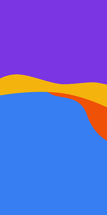 Abstract, orange, waves, blue, modern, pattern, yellow, minimalist, purple HD phone wallpaper