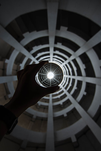 Reflection, Miscellanea, Miscellaneous, Tunnel, Crystal Ball, Sphere, Optical Illusion HD phone wallpaper