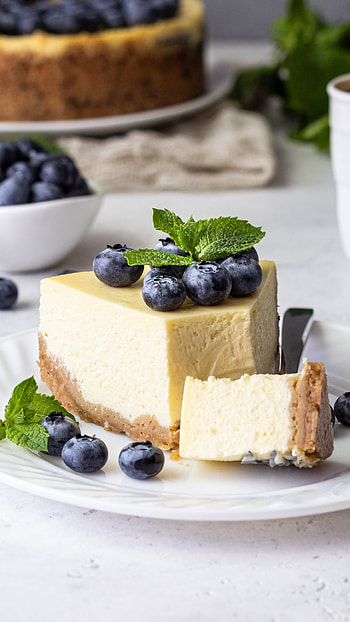 Tempting cheesecake, Irresistible delight, Flavorful creation, Food bliss HD phone wallpaper
