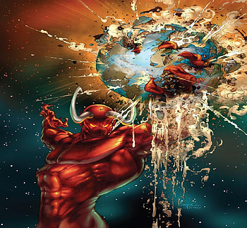 Devil And The World, devil, world, fire, crush HD wallpaper