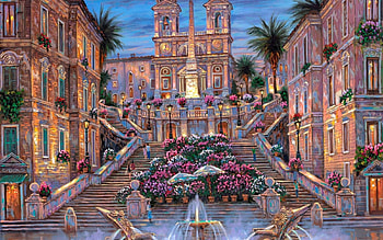 Rome, italy, art, painting HD wallpaper