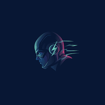 Flash, dc comics, minimal, art HD phone wallpaper