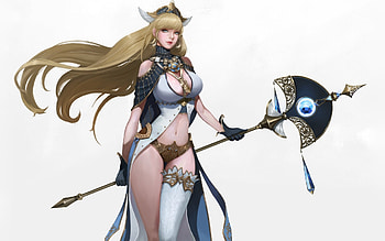 Fantasy Illustration, illustration, fantasy, woman, simple background HD wallpaper