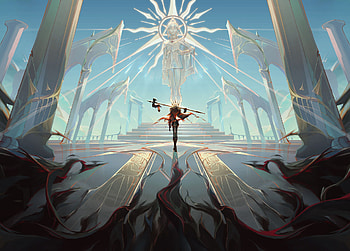 Epic Fantasy Warrior Woman : Guardian of the Light Realm, fantasy, woman warrior HD wallpaper