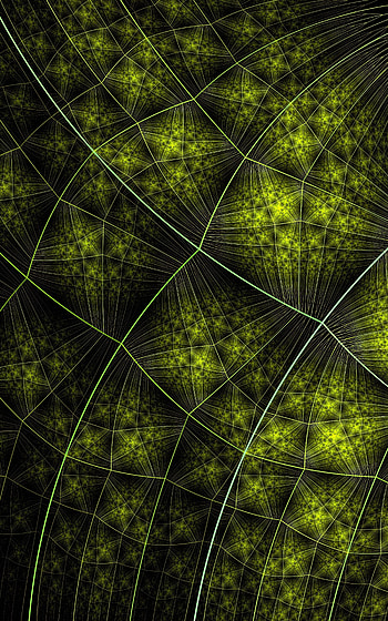 Green patterns, lines, connections HD phone wallpaper