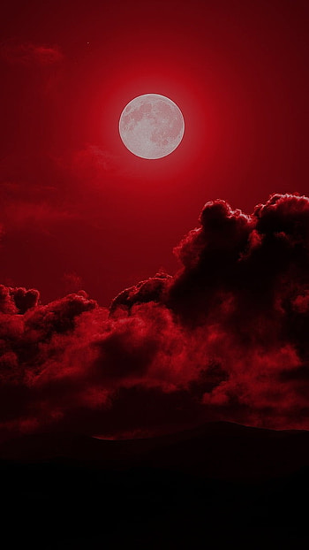 Red Light, Red Sky HD phone wallpaper