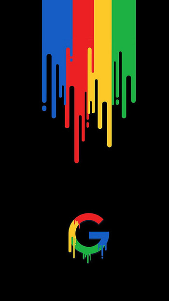 Melting Google logo, Vibrant colors, Artistic ry, Unique design HD phone wallpaper