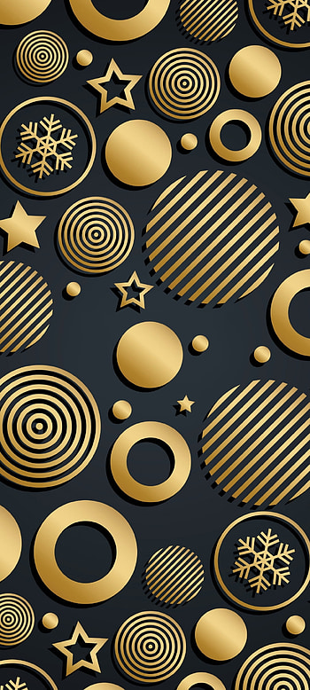 Golden rings, art, premium, organism HD phone wallpaper