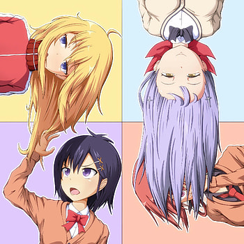 Gabriel DropOut (Anime), Anime girls, School uniform, JK messy hair HD phone wallpaper