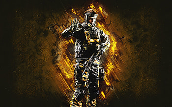 Finka, Rainbow Six Siege, yellow stone background, Finka Rainbow Six, Tom Clancys Rainbow Six, Tom Clancys characters, Finka character HD wallpaper