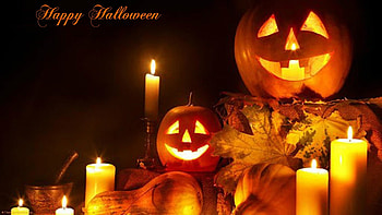 Happy Halloween, pumpkins, Halloween, abstract, fantasy HD wallpaper