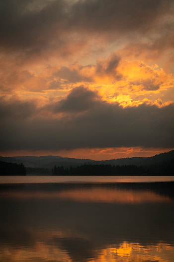 Landscape, Nature, Sunset, Twilight, Lake, Shore, Bank, Dusk HD phone wallpaper