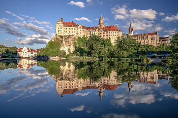 Sigmaringen Castle Reflection – Stunning Germany Landmark, reflection, Germany, man made, Sigmaringen Castle HD wallpaper