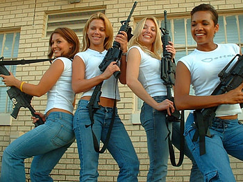 Girls w Guns, cool HD wallpaper
