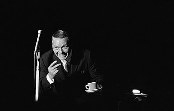 Frank Sinatra, Drinking coffee HD wallpaper