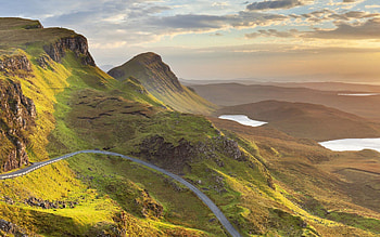 Nature, Sky, Mountains, Lakes, Road HD wallpaper