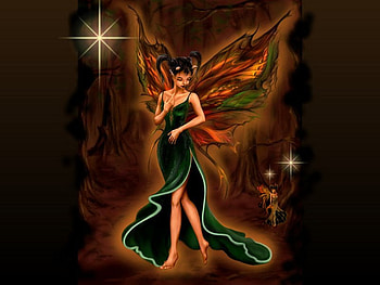 Autumn Faerie, fairy, autumn HD wallpaper