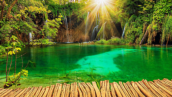 Plitvice Lakes National Park HD wallpaper