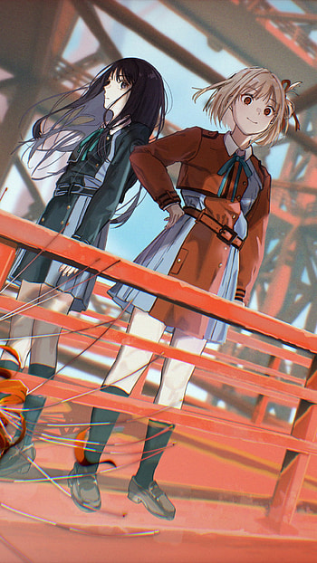 Anime, Lycoris Recoil HD phone wallpaper