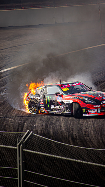 Rds gp fire, car, drift, rdsgp HD phone wallpaper