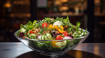 Fresh Garden Salad Bowl, bowl, food, salad HD wallpaper