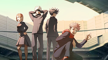 Yuji Itadori Satoru Gojo Megumi Fushiguro Nobara Kugisaki Jujutsu Kaisen HD wallpaper