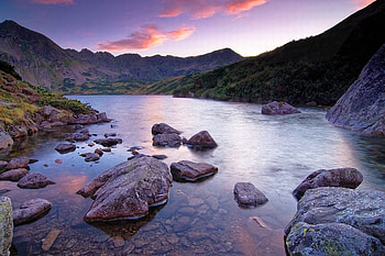 River in Mountains, river, beautiful, mountains HD wallpaper