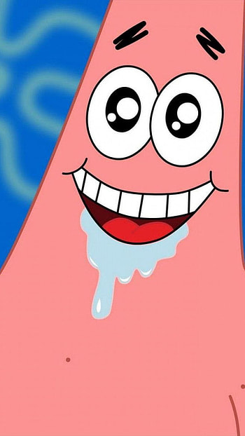 patrick star, happy character HD phone wallpaper