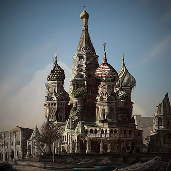Saint Basil's, Travels, Concept art of the cathedral HD phone wallpaper
