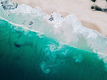 Aerial, , Beach HD wallpaper