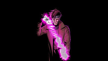 Gambit Stylish Power, gambit, superheroes, artwork, dark, art, digital-art, deviantart HD wallpaper