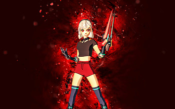Warstrike Lexa, , red neon lights, Fortnite Battle Royale, Fortnite characters, Warstrike Lexa Skin, Fortnite, Warstrike Lexa Fortnite HD wallpaper