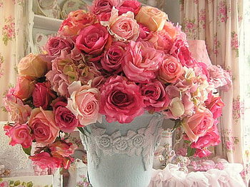 Bouquet, vase, nature, flowers, roses HD wallpaper