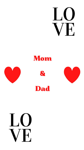 Mom & Dad, love, most, awesome, beautiful, best, , parents HD phone wallpaper