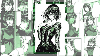 Collage, One-Punch Man, Fubuki HD wallpaper