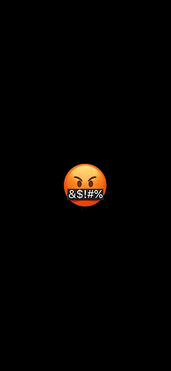 Emoji fundo preto, midnight, sleeve HD phone wallpaper