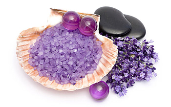 Lavender, Stones, Shells, Miscellanea, Miscellaneous, Bath, Massage, Therapy HD wallpaper
