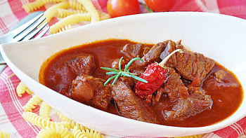 Food, Meat, Macaroni, Pasta, Sauce, Beef, Goulash HD wallpaper