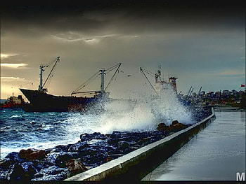 sea,wind,rain, sea, wind, turkey, rain HD wallpaper