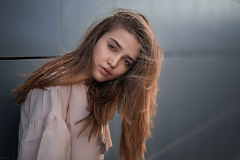 Girl Green Eyes Brunette , brunette, blonde, girls, model HD wallpaper