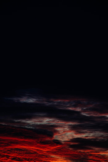 Sunset, Sky, Twilight, Clouds, Dark, Dusk HD phone wallpaper